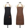 Водонепроницаемый фартук на шее, мужские и женские кухонные фартуки, подходящие для домашней кухни, отелей, садоводства, ресторана, устойчивый к пятнам фартук