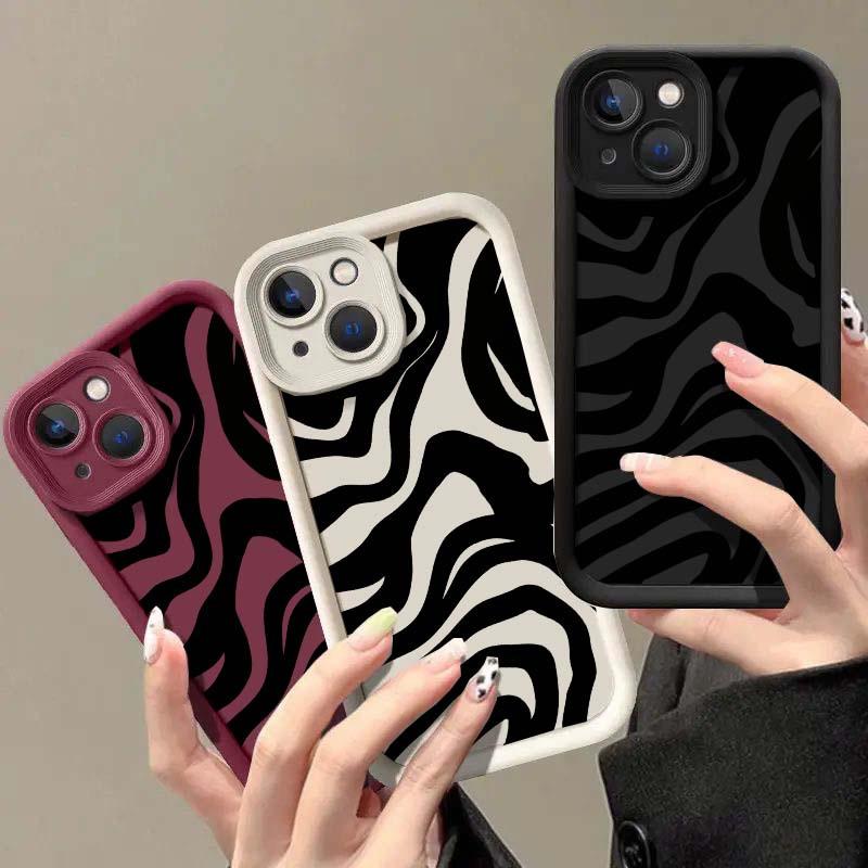 Phone Case for Xiaomi Redmi Note 13 Pro Plus 12 11 10 12S 11S 10S 9S 8 9 13C 12C 10C 9A 9C A1 A2 A3 Pro Cover Zebra Striped