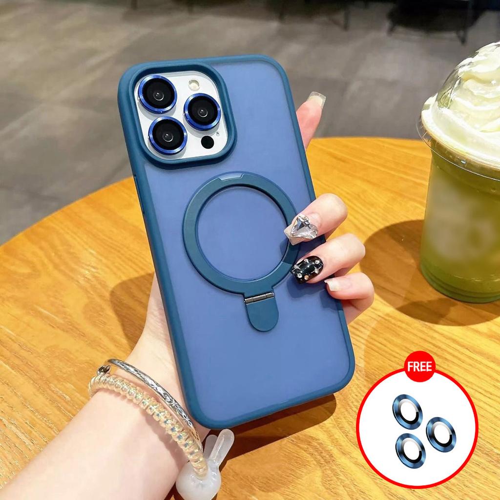 Invisible Metal Bracket Mobile Phone Case for iPhone 11 13 16 Pro Max iPhone 14 15 Pro Max 12 13 Pro Max 16 Plus 7 8 Plus 13 Pro 14 Pro