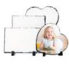 Sublimation Slate Heat Transfer Rock Stone Photo Frame with Display Stand Thermal Transfer DIY Sublimation Slate for Heat Press Machine