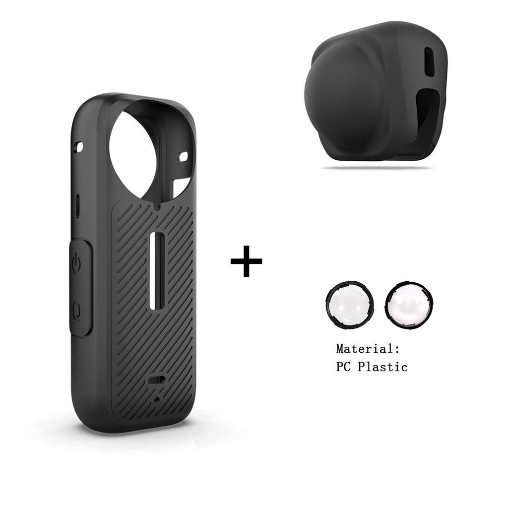 Camera Lens Cap For Insta360 One X4 Silicone Protective Lens Cover for Sports Camera Screen Cover for Insta 360 X4 Accessories