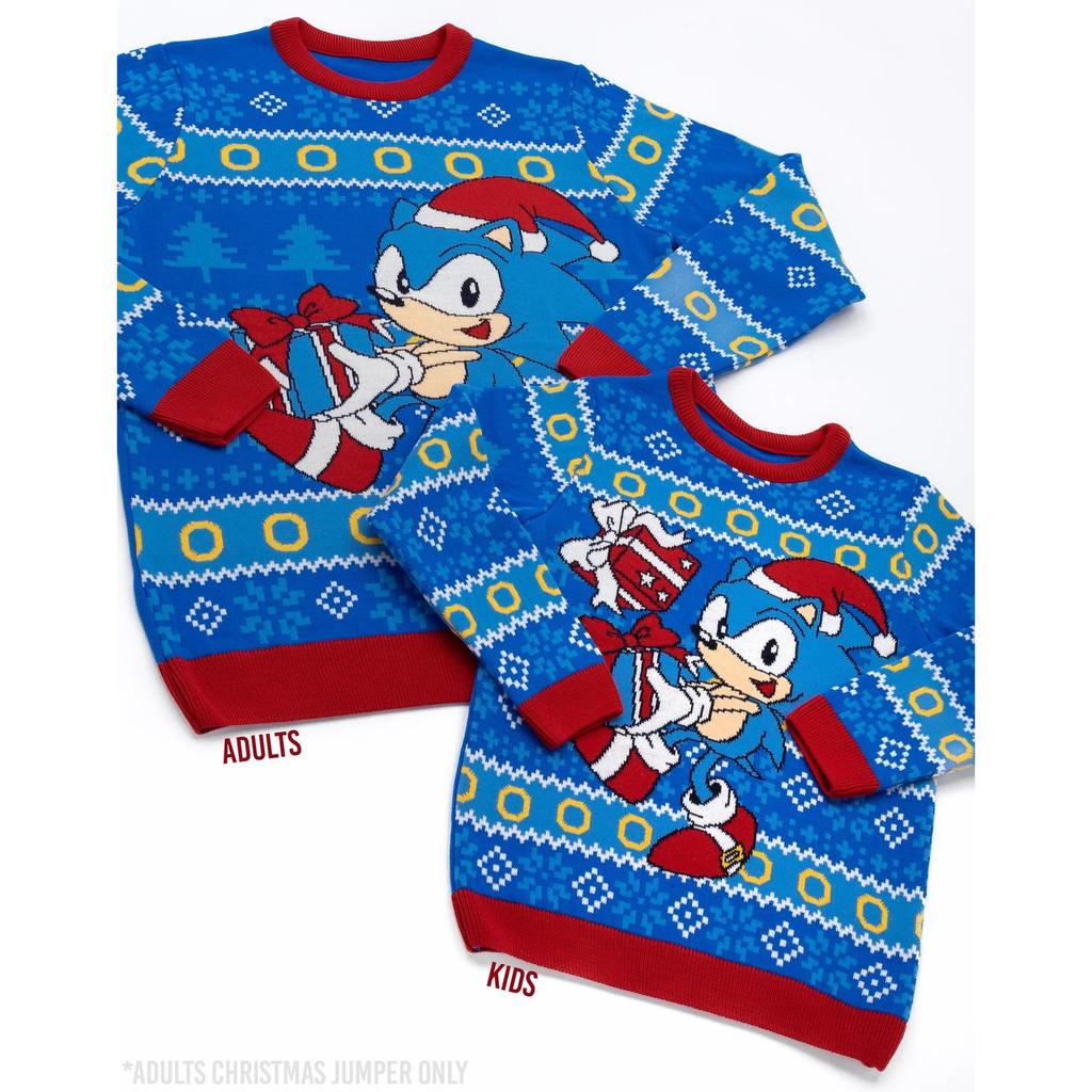 Sonic The Hedgehog Unisex Adult Knitted Christmas Jumper