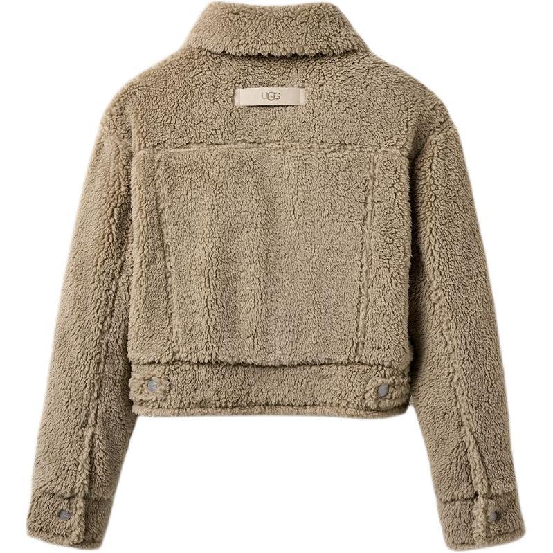 (WMNS) UGG Frankie Short Trucker Jacket 'Cobblestone' Women's 1171459-CBBLG