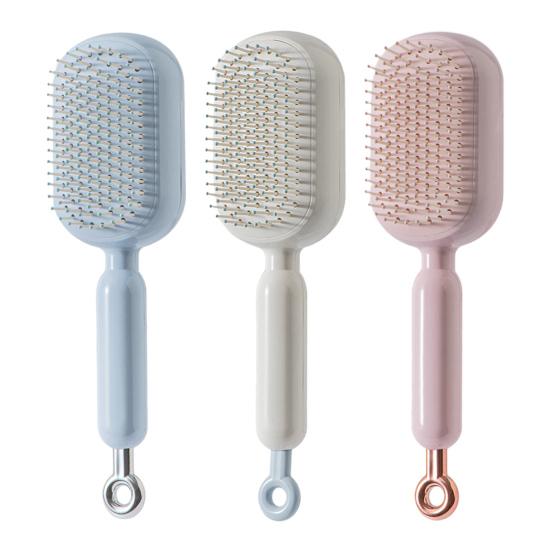 Yousheng 1/2/3Pcs Retractable Hair Brush Self-Cleaning Scalp Massage Anti-static Air Cushion Comb Portable Travel Men Women Hair Detangling Styling