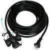 Kowa Industrial Co., Ltd. 15A, 10m, 3-Outlet, Black, Waterproof, Soft Type Extension Cord, KRW18-10, Made In Japan