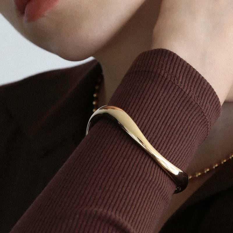 LAZYDAWN wave bold bangle B032