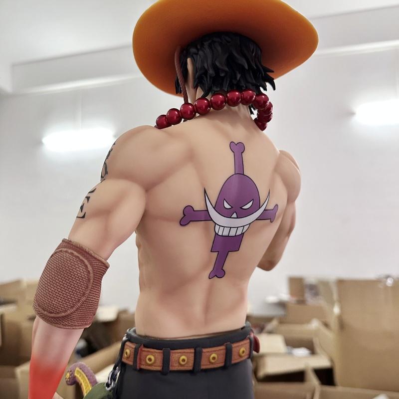67 см Новый One Piece Эйс Большой Ручной работы Аниме Фигурка Действия Мальчик Праздничный Подарок Мечта Анимация Модель Игрушка Подвижная Сочлененная Масштаб Детализированная Движущаяся