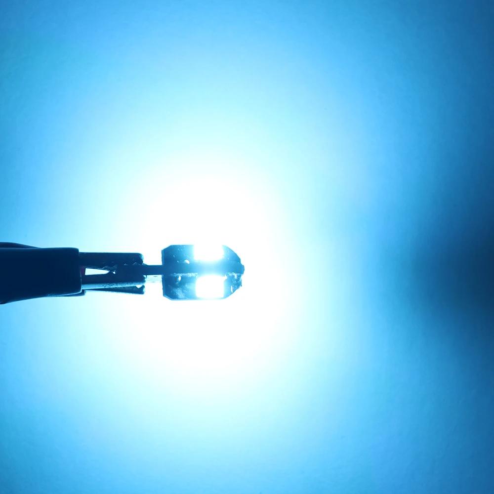 Светодиодная лампа для автомобиля T10 W5W LED Canbus без ошибок Сверхъяркий свет для салона автомобиля SMD Автолампа Белый Янтарный Красный Лампа для чтения Купольная лампа