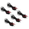 Electrode Wire 2.5mm Right Angle Plug 4 in 1 Pin Type Electrode Cable for Massager 4.6ft 5pcs