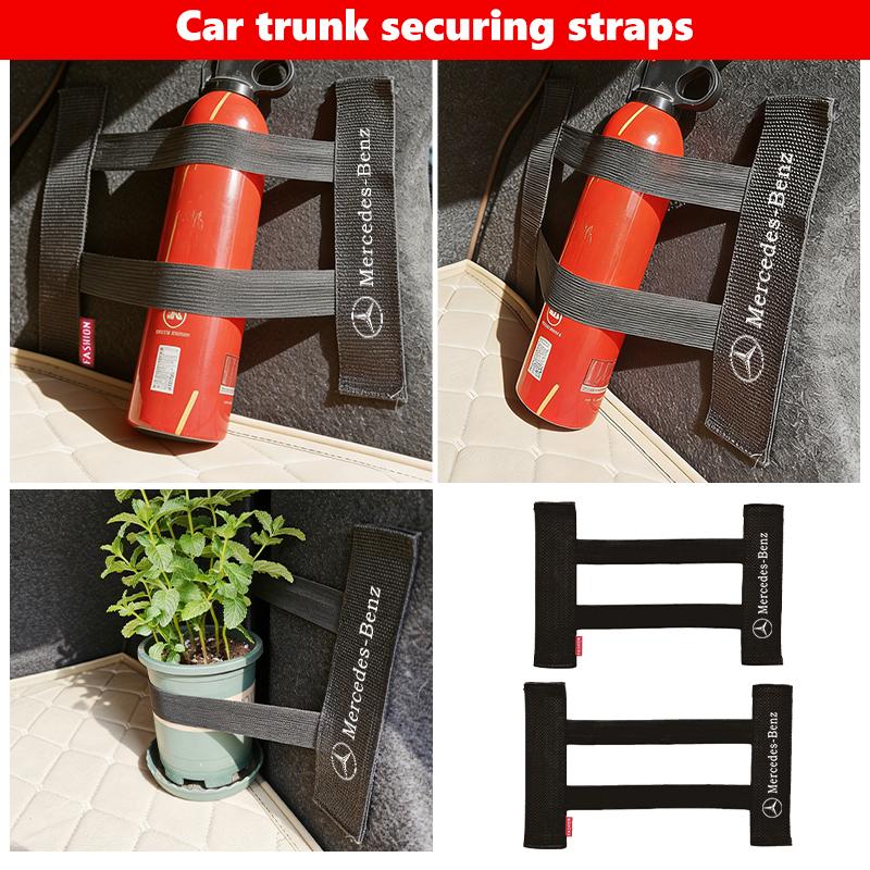 For Benz Car Trunk Organizer Elastic Fixing Belt Storage Bag Tapes Luggage Fixing Belt AMG W213 W124 W108 W126 Exclusive W204 GP1