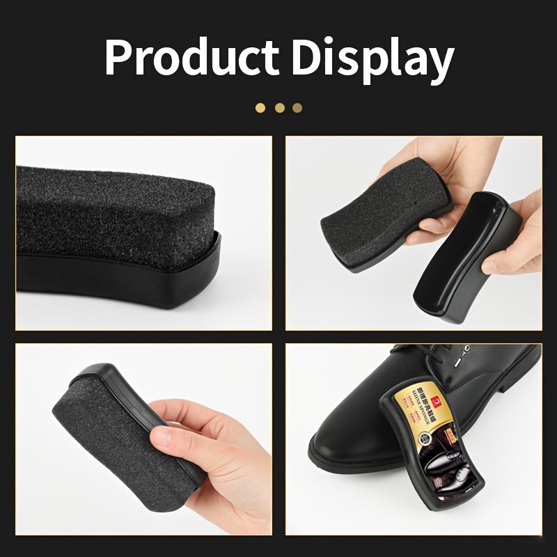 Quick Shine Sponge Shoe Cleaner - Portable Colorless Leather Care Sponge Shoe Polish Brush - Suitable for Leather Clothing,Shoes