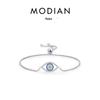Серебряный браслет Modian S925 с бриллиантом «Дьявольский глаз» для женщин - Легкая роскошь в европейско-американском стиле.