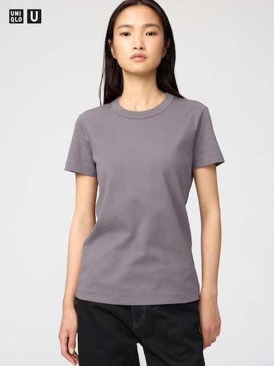 Uniqlo 483456 Женская футболка с круглым вырезом с коротким рукавом Базовый повседневный топ Япония