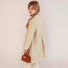 Girls Double-faced Wool Coat Wool Thickened Mid-length Autumn and Winter Woolen Coat