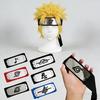 Bandai Naruto Саске Повязка на голову мятежный ниндзя Коноха защитная на лоб Какаши bandana косплей аниме Аксессуары для костюма подарок игрушка