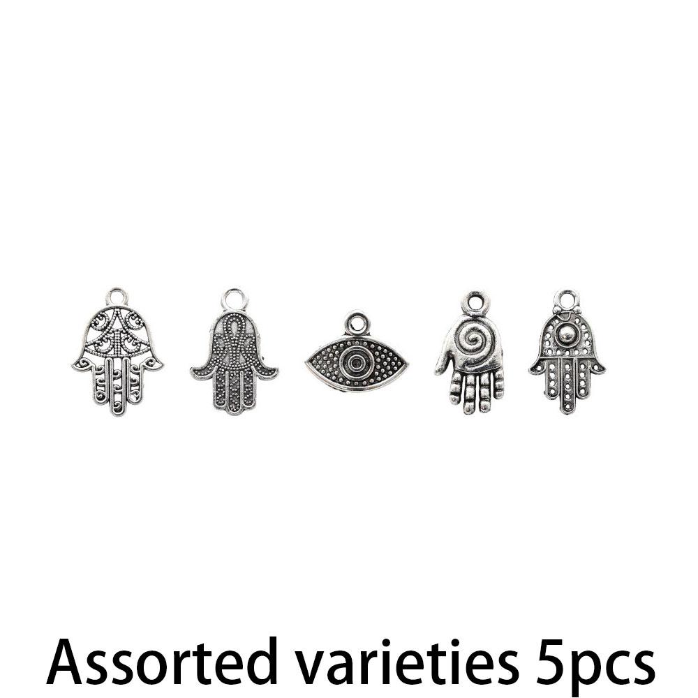 5/10/15 шт. Подвеска из сплава Хамса Фатима Глаз в форме руки Подвеска Кошмарный глаз Дурной глаз Изготовление ювелирных изделий своими руками Браслет Ожерелье Серьги Подвеска