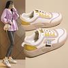Little White Shoes Women's 2025 Autumn New Versatile Female Students Thick Baseplate Shoes Casual Sports Shoes Women's Shoes Lightweight