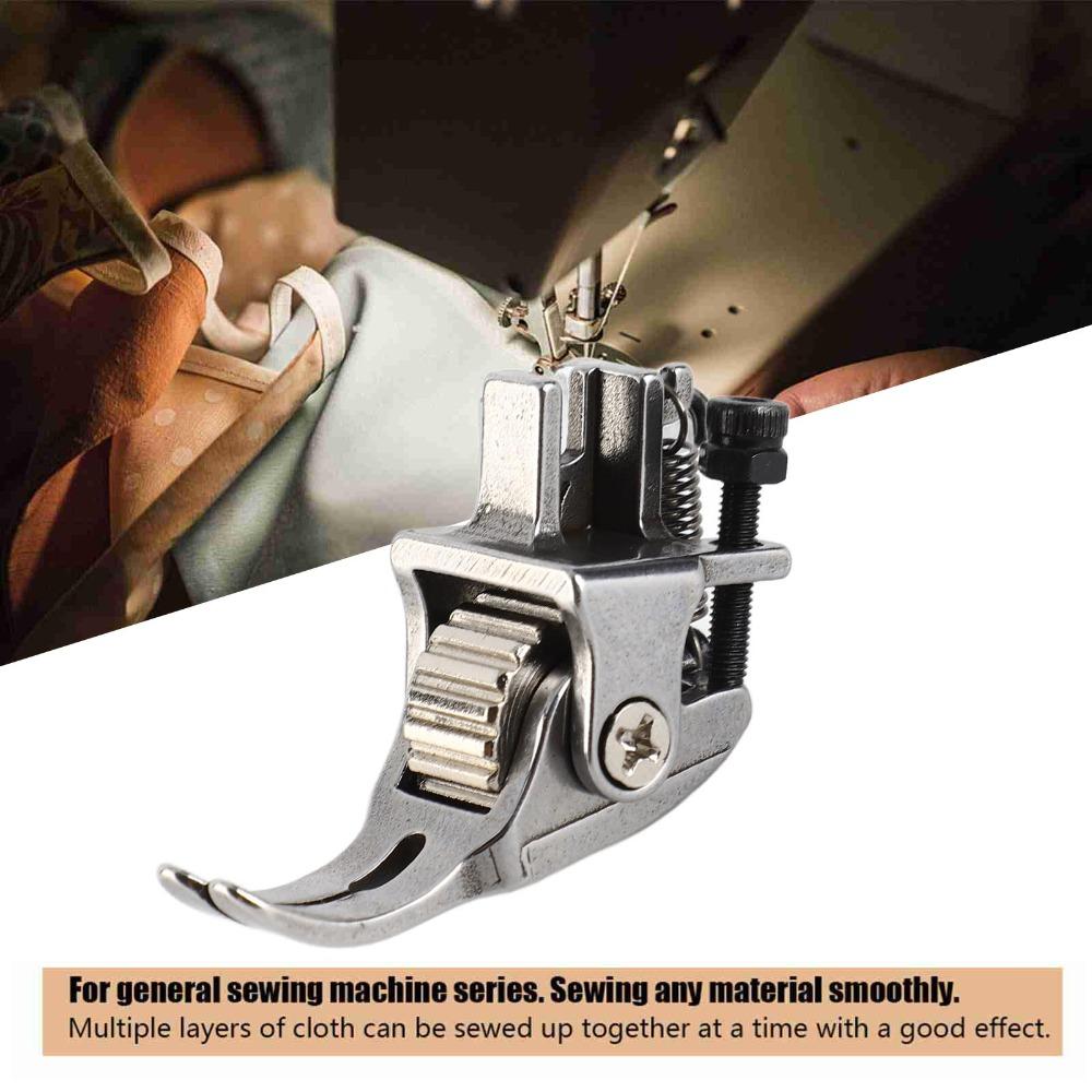 Steel Wheel Sewing Machine Foot Snap-On Roller Presser Foot Multiple Layers