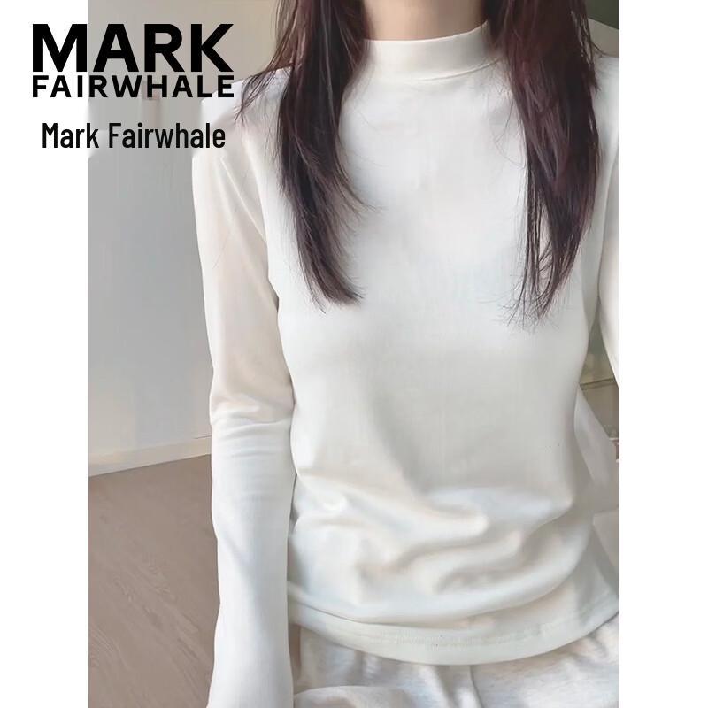 Mark Fairwhale Женская футболка с длинным рукавом и полувысоким воротником