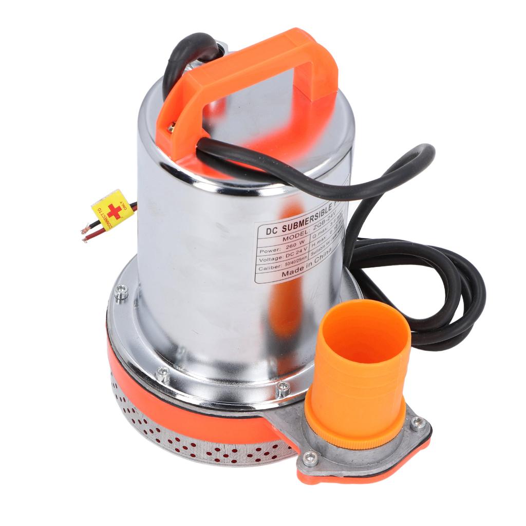 DC24V 260W погружной насос высокого давления водяной насос 1 дюйм 1,5 дюйма 2 дюйма выходное отверстие для садового пруда 