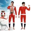 Women/Men Christmas Muscle Print Cosplay Costume Sexy Jumpsuit Bodysuit Adult Carnival Party Clothing Monos Mujer Xmas