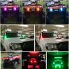 2x 3" Точечные светодиодные рабочие фары RGB Кольцо-гало Бегущий Многоцветный Пульт дистанционного управления