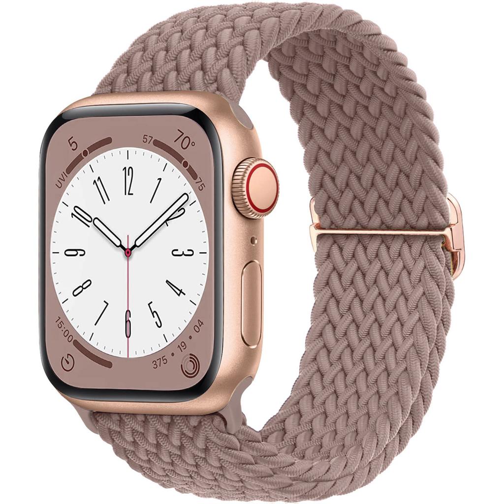 Плетеный Solo Loop для Apple Watch ремешок 44мм 40мм 49мм 45мм 41мм 46мм Эластичный браслет iWatch series 8 3 se 6 Ultra 2 9 10 ремешки
