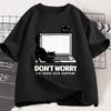 Летняя Новинка Не Волнуйся, Я Из Техподдержки Кошка Футболка Смешная Футболка с Кошкой Любителю Кошек Футболка Подарок Одежда Летняя Хлопок Короткий Рукав