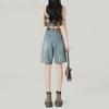 Women's High-Waist Slim Loose Denim Shorts - Summer 2025 5-Point Casual Style