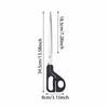 Stainless Steel Extended Shear Tailor Scissors DIY Clothing 13.5 Inch Fabric Scissors ABS Handle Sharp Barbecue Scissors