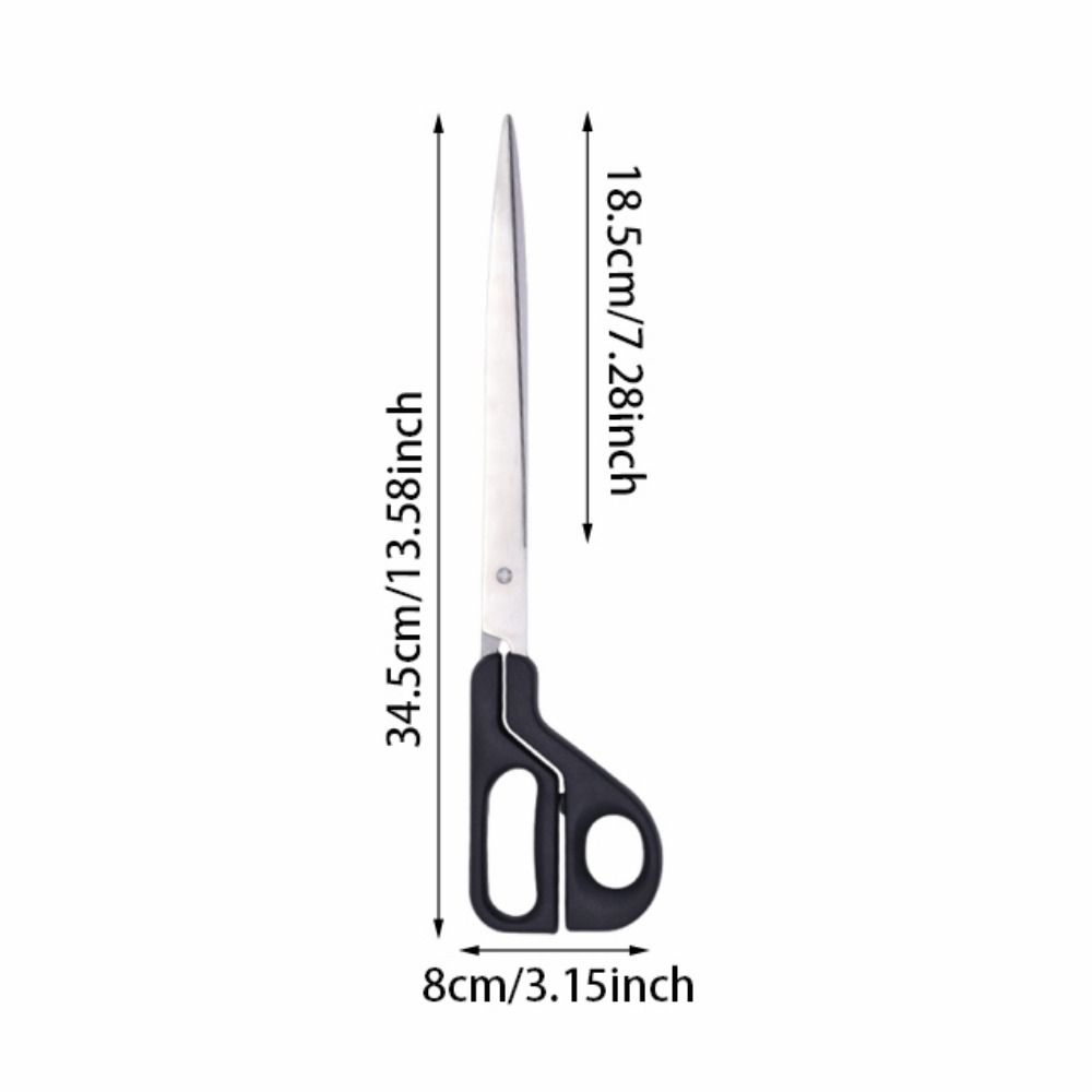 Stainless Steel Extended Shear Tailor Scissors DIY Clothing 13.5 Inch Fabric Scissors ABS Handle Sharp Barbecue Scissors