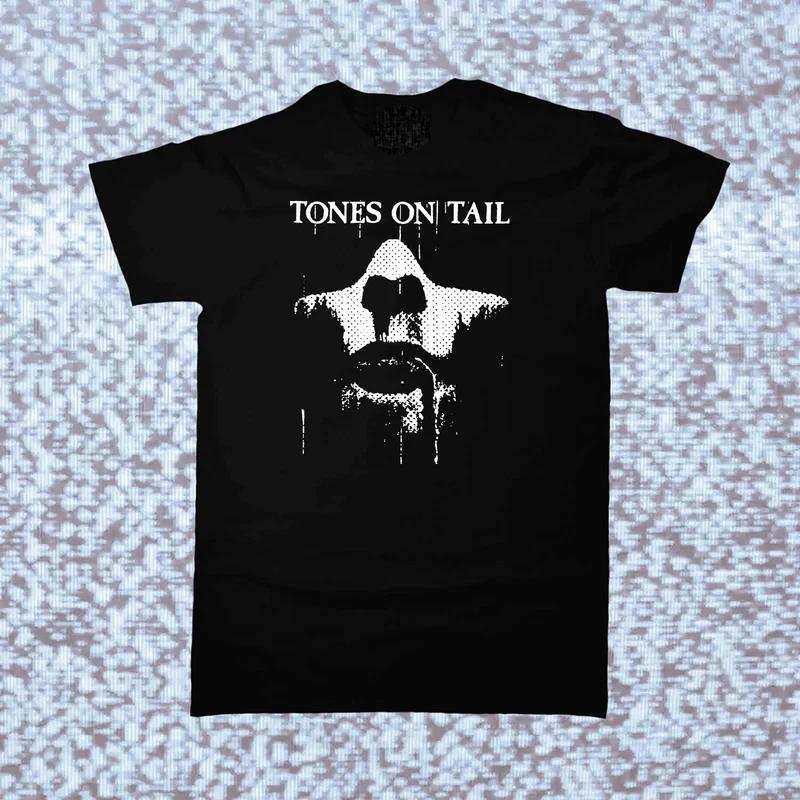 Men's and Women's T-shirts Vtg Tones on Tail Music Lover Cotton Black Full Size Men Women Shirt BT070