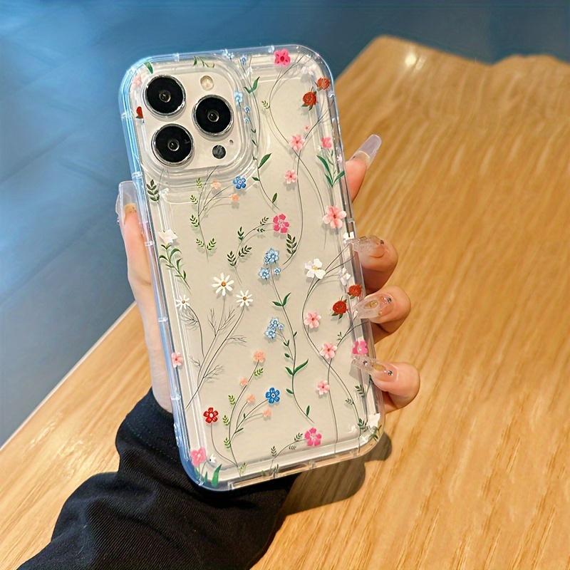 Flower Printed Phone Case For Redmi Note 12 Turbo 13 Pro Plus 5G 11 11S 10S 10 9 9S 4G Airbags Soft Transparent Cover