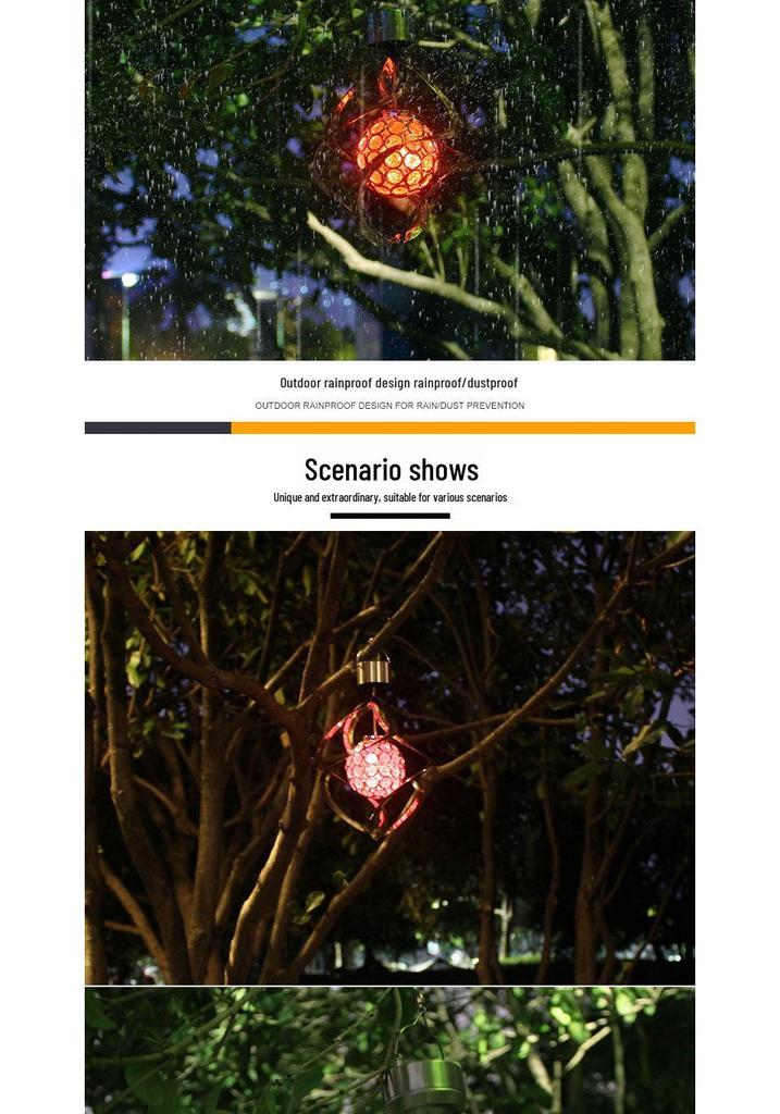 Solar-Powered LED Wind Spinner: Colorful, Waterproof, RGB Lights for Outdoor Lawn Decor