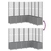 Planter with Trellis Light Grey 160 x 160 x 140 cm PP