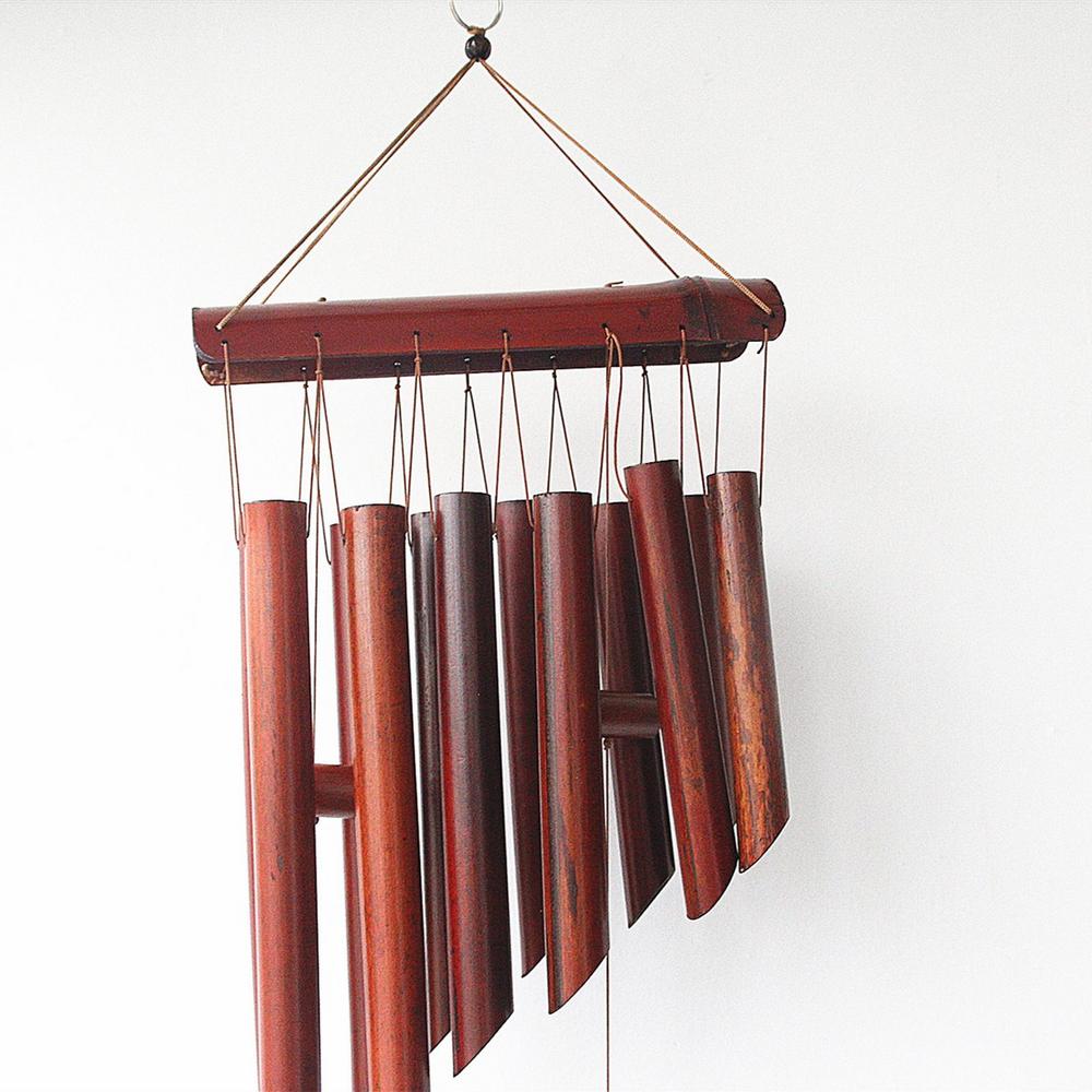 Wood Wind Chimes Wooden Windchimes For Indoor Handcrafted 12 Tube Wooden Chimes For Outdoors Creative Melody Home Decor For