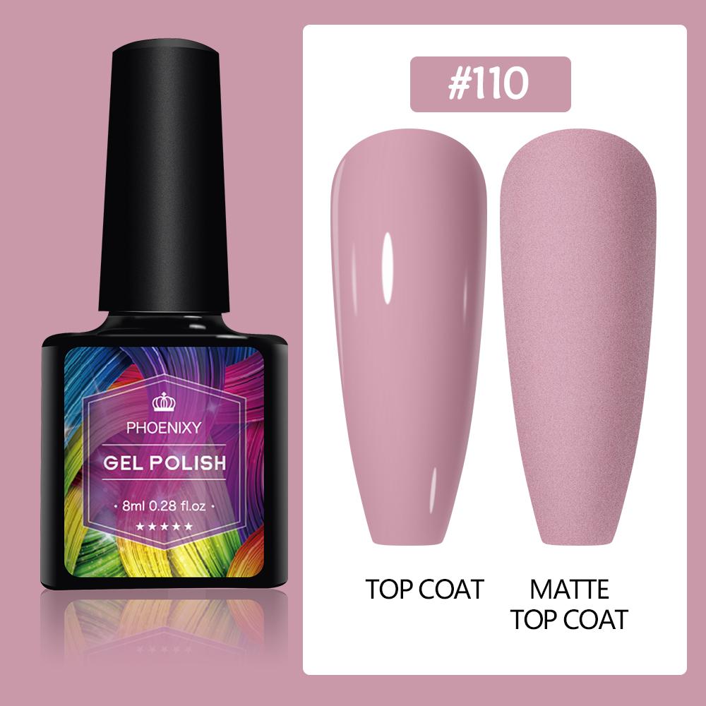 PHOENIXY 8 мл гель-лак для ногтей, полуперманентный гель, блестящий гель, отмачиваемый блестящий стартовый набор, маникюрный набор для маникюрного салона
