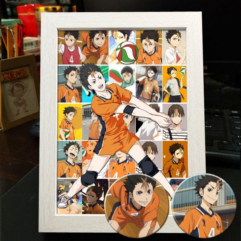 Хайкю!! Украшение фоторамки: Кагеяма Тобио и Хината Шоё - Готовая фоторамка-дисплей в подарок