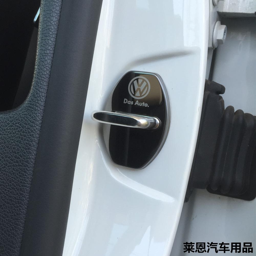 For VOLKSWAGEN VW Car Door Lock Protective Cover For Volkswagen GOLF 5 Tiguan Polo Golf 6 Golf 7 Jetta  Accossories Car Styling