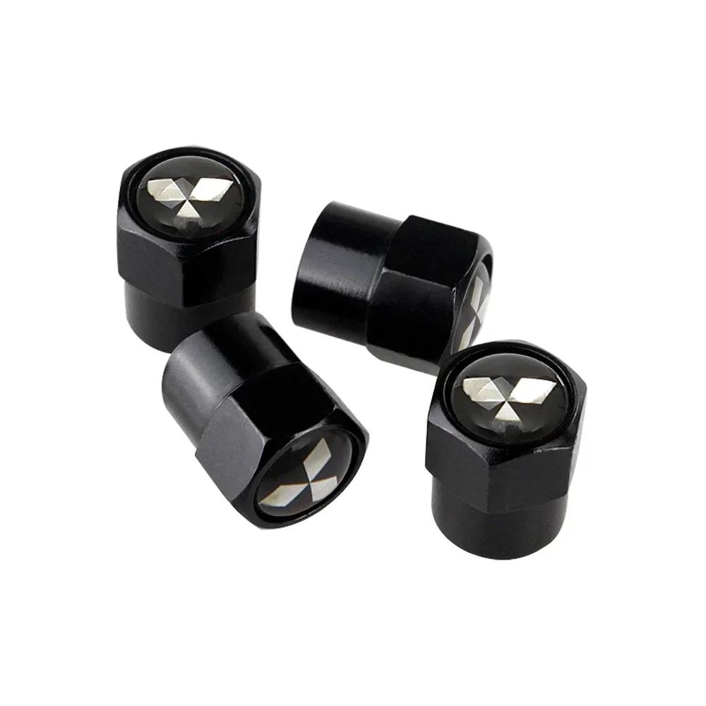 4PCS Alloy Car Tire Valve Caps Wheel Air Cover For Mitsubishi Ralliart ASX Eclipse Galant Mirage Montero EVO Xpander Colt L200