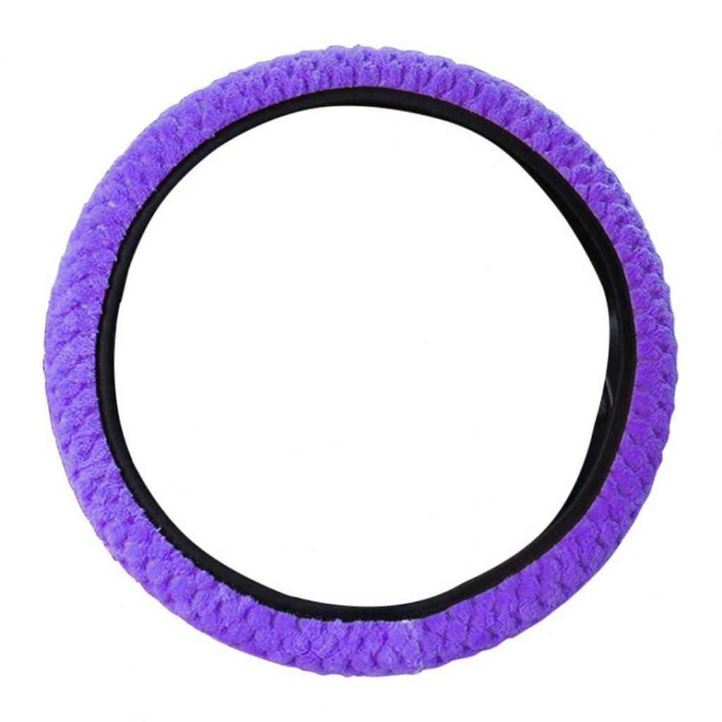 Универсальный зимний противоскользящий мягкий плюшевый защитный чехол на руль автомобиля