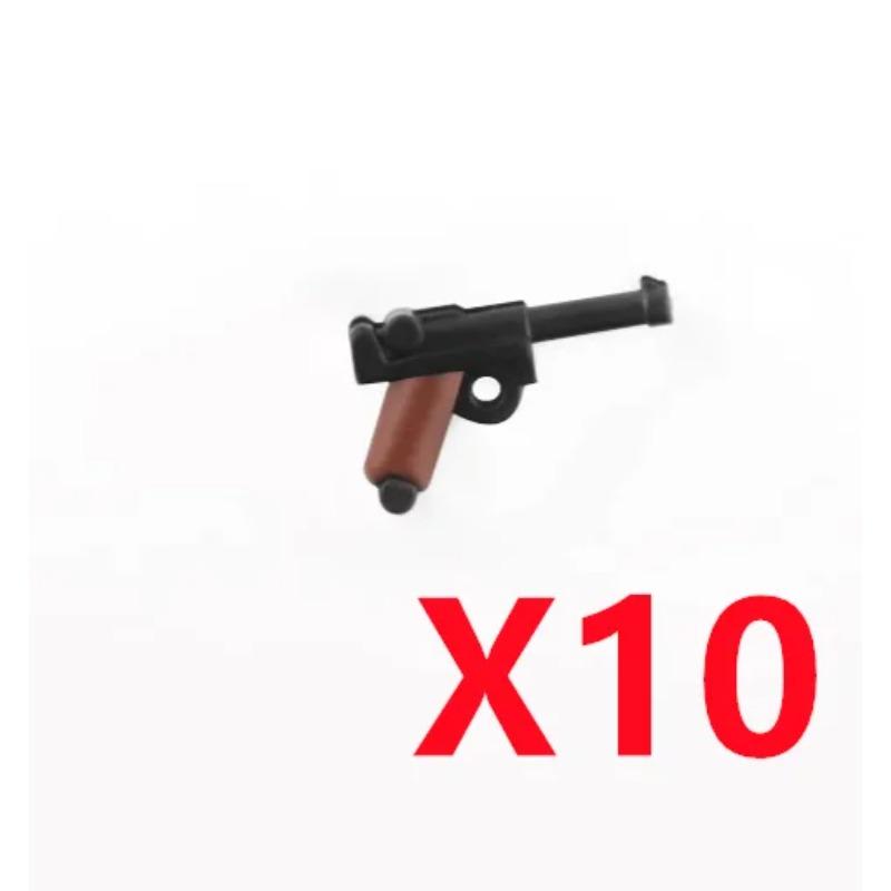 MOC Двухцветные Строительные Блоки Оружия Фигурки Солдат Пистолет M1911 Меч Топор Лопата Компьютер Метательное Противотанковое Военные Блоки Игрушки