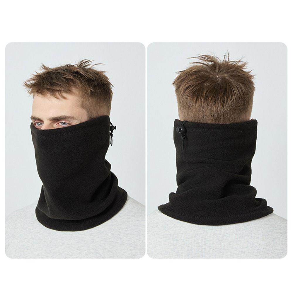 Плюшевая маска для лица на мотоцикл, круглая повязка на шею, шарф-снуд из флиса для улицы, зимняя езда