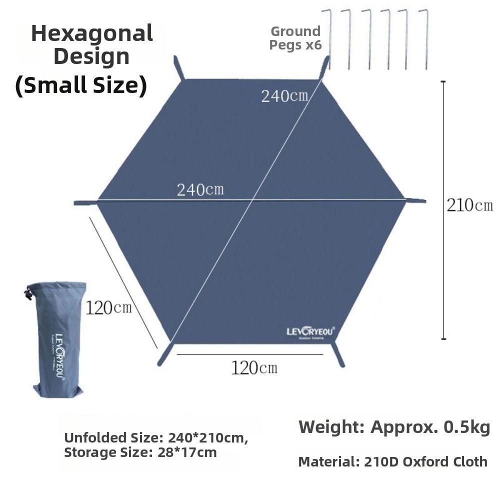 Износостойкий Водонепроницаемый Тент для Пола Палатки Утолщенная Ткань Оксфорд Пляжный Тент