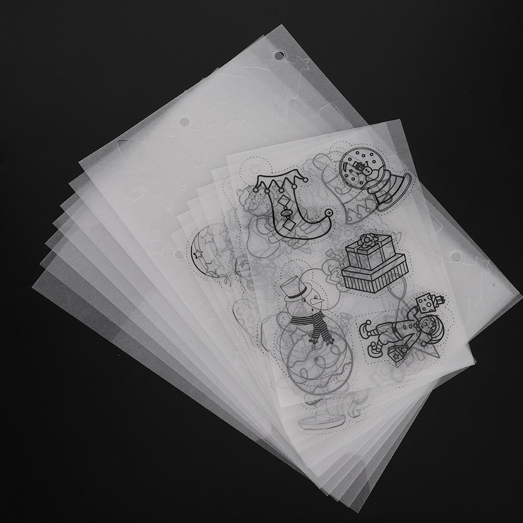 Набор термоусадочной пленки Цветной карандаш Термоусадочный ручной лист Комплект рождественский пакет 174#