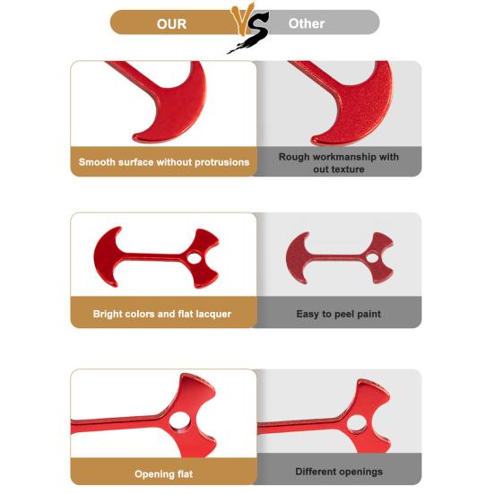 Deck-Anchor Pegs with Carabiners Windproof Tent Rope Tensioner Aluminum Deck Tie Down Spring Tent Stakes Outdoor Camping Fishbone Tent Pegs