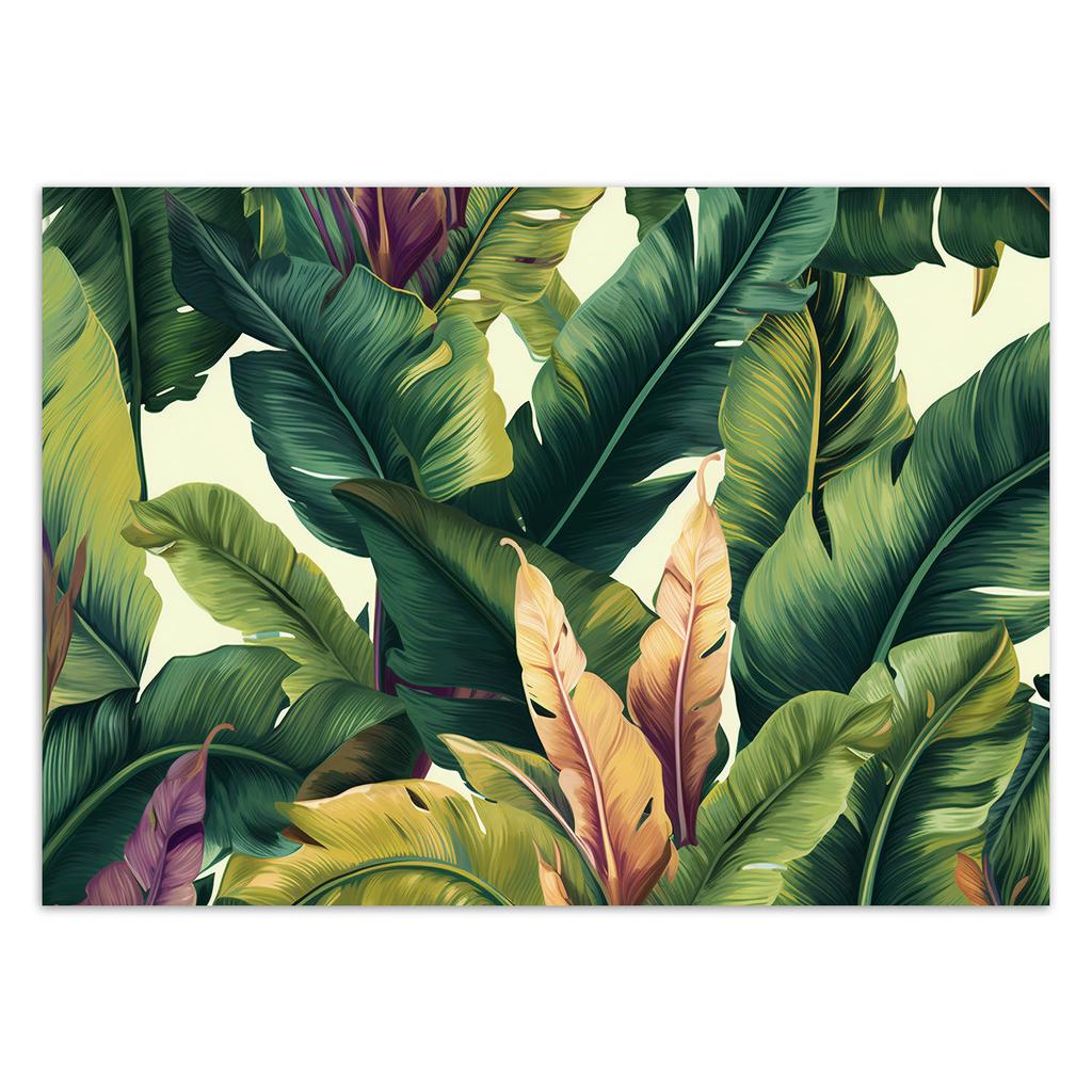 Wallpaper Colourful tropical leaves