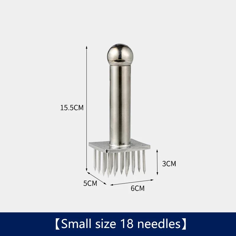 Kitchen Loose Tender Meat Needle Stainless Steel Profession Cooking Meat Tenderizer Tool For Beef Tender Steak Pork Chop Hammer