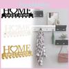 Modern Iron Home Letter Key Towel Organizer With Screw Mount For Household Storage