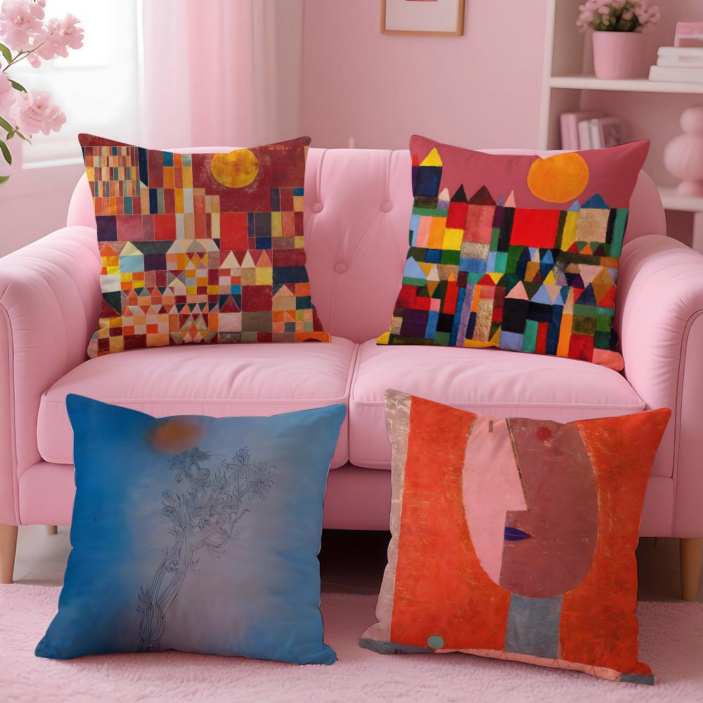 Stylish Ppaul Kleeew Cushion Cover Comfortable Durable Pillow Cover MultiScene for Home Office Car Sofa